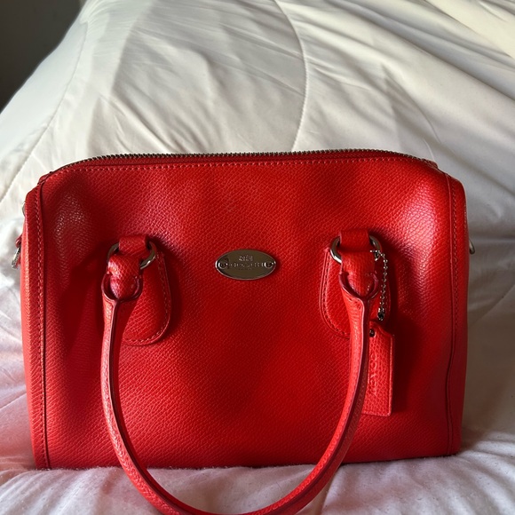 Coach Mini Bennett Vibrant Red Satchel - Picture 1 of 11